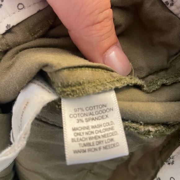 LOFT Olive Green Pants, Size 8 - Picture 6 of 6
